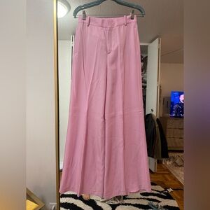 Zara Pink Wide-Leg Trousers